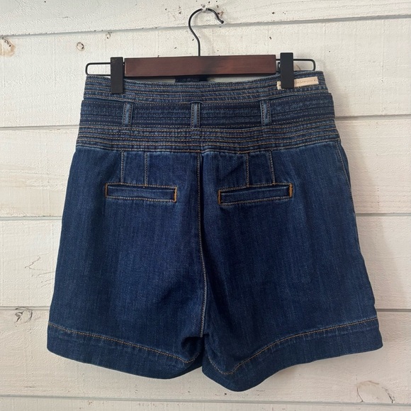 Anthropology Pilcro and the Letterpress Blue Jean Shorts with Paper Bag Waist - Picture 3 of 16